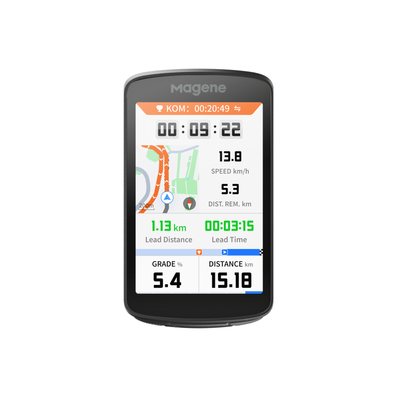 Compteur GPS vélo Magene C706 : navigation double bande et ClimbPro