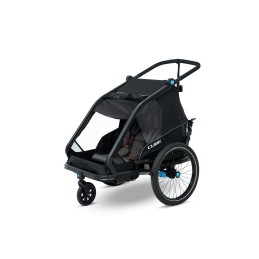 CUBE Kids Trailer Double CMPT | Remorque Vélo et Poussette Enfant | 2-en-1