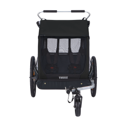 Thule Coaster XT, remorque vélo biplace noire