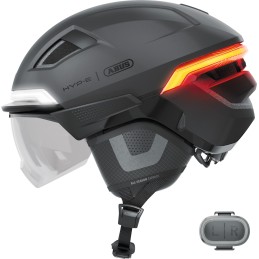 Casque ABUS HYP-E ACE | Visière & Clignotants | Sécurité VAE
