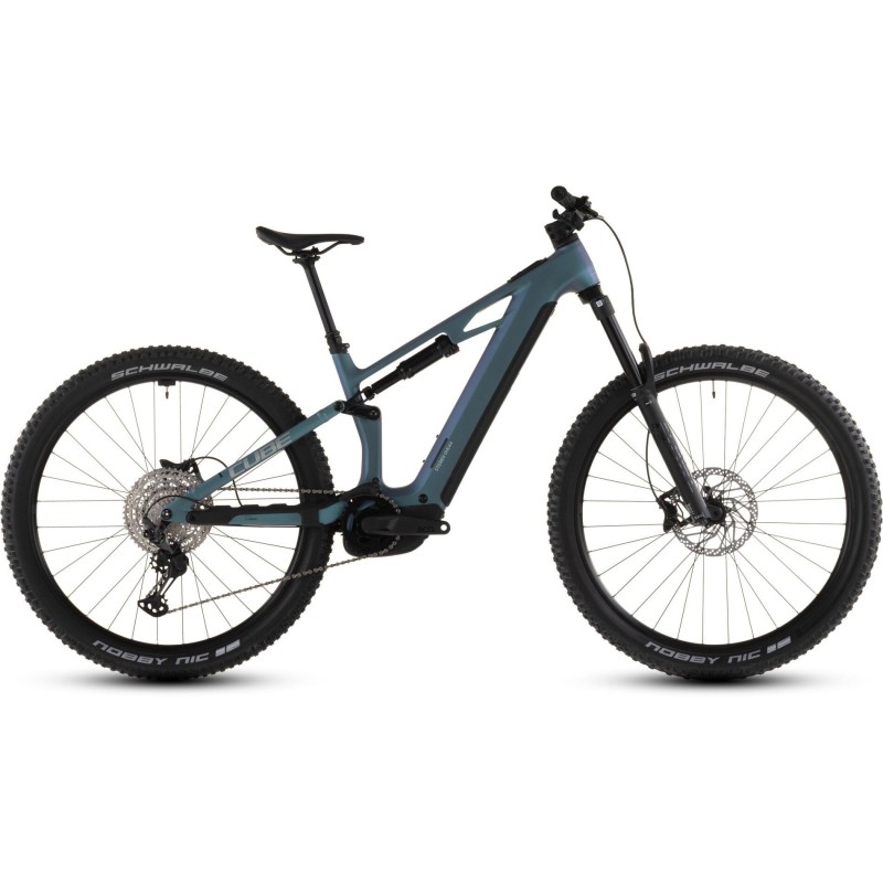 VTT électrique CUBE Stereo Hybrid ONE44 HPC Race 800  smaragdgrey -  Profil